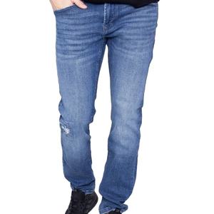 กางเกงยีนส์ทรงตรงสีขาวสไตล์ใหม่สำหรับผู้ชาย เอวกลาง ทรงเข้ารูป ยืดได้ ราคาถูกมาก - Product Image 3