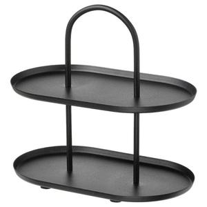 Soporte Rectangular de Dos Niveles para Pastel en Metal Dorado con Superficie de Mármol Blanco para Fiestas de Cumpleaños, Aniversarios, Compromisos y Decoración de Mesa - Product Image 3
