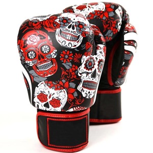 Guantes de Boxeo con Logotipo Personalizado de Marca de Fitness |   Cuero Blanco Premium |   Guantes de Entrenamiento y Combate al por Mayor OEM para Kickboxing, MMA y Muay Thai - Product Image 6