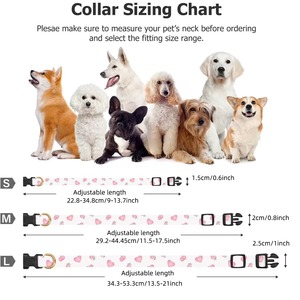 Collar de algodón sólido para perros, diseño de colgante de corazón y fresa, para perros pequeños, medianos y grandes, hecho a mano, lavable, accesorio para mascotas - Product Image 3