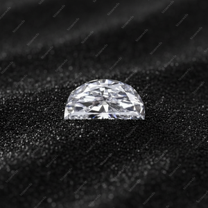 IGI GIA Certified <b>3</b> Ct Wholesale Lab Created Natural HPHT CVD Grown Synthetic Loose D VVS Cultivated Half Moon Diamond - Product Image 2