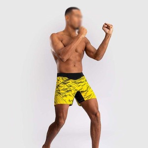 Pantalones Cortos Deportivos Amarillos Estampados para Hombre, Sublimación, Transpirables, Ajuste Atlético, Material de Poliéster, Pantalones Cortos de Boxeo - Product Image 4