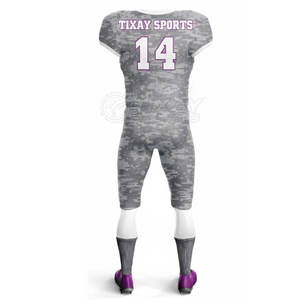 ชุดยูนิฟอร์มอเมริกันฟุตบอลแบบสปอร์ต ผลิตจากวัสดุดูดซับเหงื่อแบบซับลิเมชั่น เหมาะสำหรับการฝึกซ้อมเป็นเวลานาน - Product Image 3