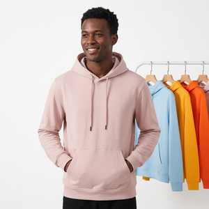 Sudadera con Capucha Unisex de Color Sólido, Tejido de Algodón, Estilo Casual, Corte Regular, para Otoño - Product Image 4