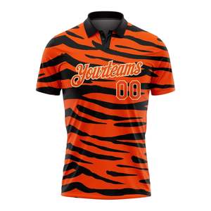 Jersey de Práctica Personalizado OEM/ODM con Nombre/Número de Equipo, Transpirable, Material de Poliéster Elástico para Camiseta de Golf Sublimada - Product Image 4