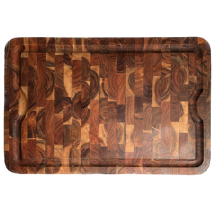 Planche à découper exclusive en bois d'acacia avec poignée pour servir, idéale pour la cuisine, les pizzas, le pain, le fromage, les charcuteries, les fruits et les légumes - Product Image 5