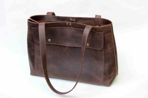 Nuevo Bolso de Mujer 2026, Recién Llegado, Hecho a Mano, de Cuero Genuino, para Uso Diario, Bolso Tote Grande para Mujer, LTB-0206 - Product Image 3