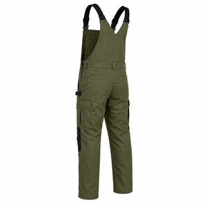 Custom Logo <b>Mens</b> Workwear Bib <b>Overall</b> Zippered Chest Pocket Cargo Leg Pockets Reinforced Knee Panels Safety Gear Bib <b>Overall</b> - Product Image 6