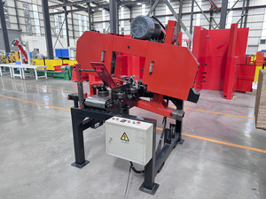 Scie à ruban horizontale industrielle pour le bois, inclinable de 0 à 15° °   Pour des coupes à onglets précises, utilisation en usine et en atelier de <span class=keywords><strong>menuiserie</strong></span> - Product Image 5
