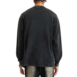 Nouveaux Sweat-shirts délavés à l'acide, grammage lourd, 100% Coton, sur mesure, collection Basiques 2026 - Product Image 4
