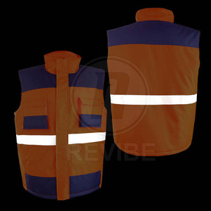 Chaleco de Seguridad Reflectante para Trabajo, con Logotipo Personalizado, Transpirable, Resistente al Viento, de Poliéster, sin Mangas, para Hombre - Product Image 4