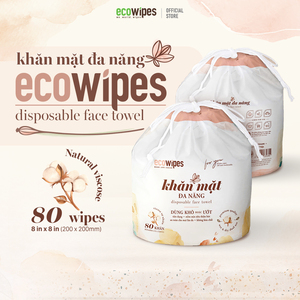 ผ้าเช็ดหน้าแบบใช้แล้วทิ้ง Ecowipes ขนาด 20x20 ซม. ซึมซับดีและแห้งเร็ว - Product Image 3