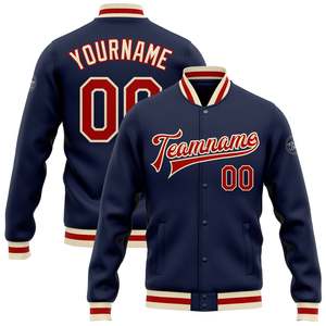 Vestes universitaires en gros, design personnalisé, tissu en coton, laine, polyester, impression par sublimation, broderie personnalisée, service OEM ODM - Product Image 1
