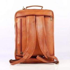 Genuine Leather Handmade Multi Purpose <b>Backpack</b> With Comfortable & Fully Adjustable Strap Top Indian Supplier Manufacturer - Product Image 5