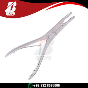 Instrumentos Quirúrgicos de Acero Inoxidable Alemán, Rongeur para Huesos Beyer Stille con Acabado Lijado, Rongeur para Huesos Beyer Curvo de Alta Calidad de 180 mm - Product Image 2