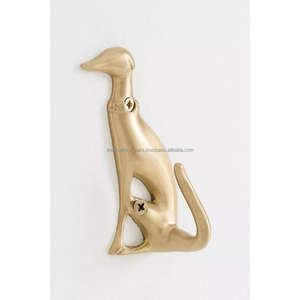 ตะขอแขวนผนังรูปแมลงปอทองเหลือง ดีไซน์ลายดอกไม้ ตะขอแขวนผนังหรูหรา ตะขอทองเหลืองอเนกประสงค์ ของตกแต่งบ้าน - Product Image 4