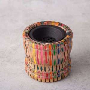 Quemador de incienso de sándalo de resina epoxi hecho a mano, soporte de madera para bukhoor, difusor artístico religioso de aromaterapia - Product Image 2