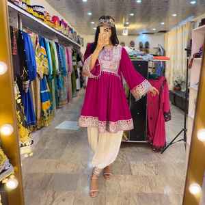 ชุดเดรสกูจิอัฟกันคุณภาพสูง ขายส่ง เสื้อผ้าพื้นเมืองแบบดั้งเดิม ชุดเดรสกูจิชนเผ่าทำมือสำหรับผู้หญิง ปี 2026 - Product Image 2