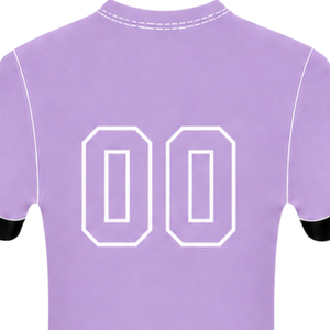 Maillot de football lavande à manches courtes, uniforme d'équipe sportive, tenue d'entraînement, vêtements de sport, vêtements de performance - Product Image 4