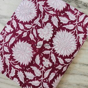 Tissu en coton imprimé traditionnel Jaipuri, coton cambriqué imprimé au bloc 60x60, tissu en coton à motifs. - Product Image 6