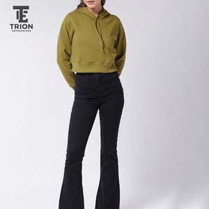 Women Winter Quick Wear Women Winter Crop <b>Top</b> Hoodies <b>High</b> Quality Customizable Front Logo Light Weight Trending <b>Low</b> Rate - Product Image 2