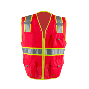 เสื้อกั๊กทำงานสำหรับผู้ชายแบบขายส่ง OEM สำหรับงานก่อสร้าง ทนทาน เหมาะสำหรับงานกลางแจ้ง - Product Image 1