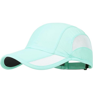 Casquette de baseball en polyester vert clair résistante à l'eau, visière incurvée, unisexe, pour l'extérieur, printemps-été, adultes - Product Image 6