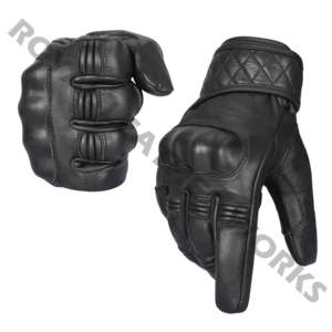 Winter Motorbike <b>Gloves</b> Winter Wholesale Lined Genuine Leather Motorbike Men Black Luxury Bag Plain Cashmere Customized <b>Gloves</b> - Product Image 2