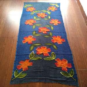 Écharpe brodée à la main de qualité supérieure, douce, respirante, légère, antibactérienne, extensible dans quatre directions, pour femmes, toutes saisons - Product Image 2