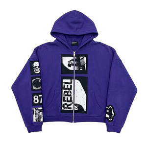 Sudadera con capucha personalizada de alta calidad para hombre, 100% algodón polar, ropa informal con diseño de logotipo personalizado - Product Image 2