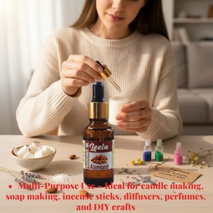 Aceite Aromático de Almendra, Aceite Esencial Puro, Extracto Floral 100% Puro para Hacer Jabones y Velas - Product Image 5