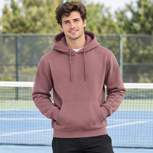 Sweat-shirt à capuche pour homme avec poche kangourou, coupe classique, en mélange de coton, avec personnalisation de marque pour les acheteurs de vêtements décontractés - Product Image 5