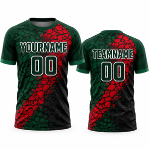 Camiseta de Fútbol Americano Sublimada Personalizada, Manga Corta, Secado Rápido, Transpirable, Impresión de Nombre y Número del Equipo, Ropa Deportiva Unisex - Product Image 1