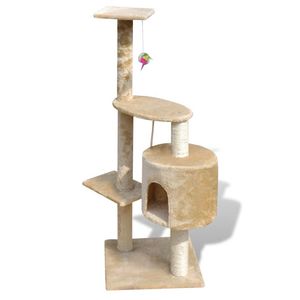 45 \ "tiragraffi albero di gatto Beige con 1 condominio-alberi per gatti e graffi - Product Image 2