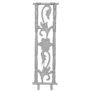 9mm Thick Grey Cast Iron Modern Frameless <b>Adjustable</b> Hotel Balcony Staircase Railing Rust Proof 20.75 Inches Height Custom - Product Image 3