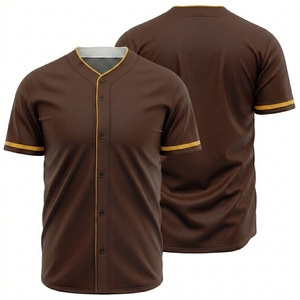 Maillot de baseball personnalisé avec nom et numéro de l'équipe, impression par sublimation 3D, col en V court, pour hommes et femmes, été, respirant, séchage rapide - Product Image 6