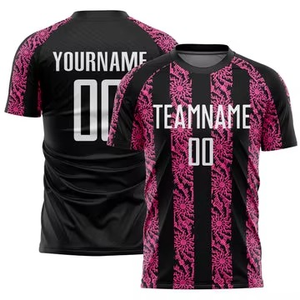 Jersey de Fútbol Sublimado de Manga Corta con Cuello en V, 100% Poliéster Transpirable, Uniformes de Fútbol Personalizados de Primera Calidad, Más Vendidos - Product Image 3