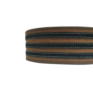 Ceinture à levier robuste en cuir de vachette respirant avec boucle de fermeture, fournie directement par l'usine - Product Image 6
