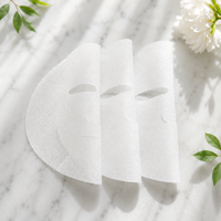 Y142 Tissu en maille de soie Tencel Lenzing autrichien 100 % importé, feuille de substrat pour masque facial, respirant et résistant, pour soins de la peau, personnalisable