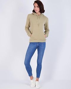 Sudadera con Capucha Negra para Mujer, Manga Larga con Bolsillos, Tejido Transpirable de Algodón, Ropa de Otoño - Product Image 3