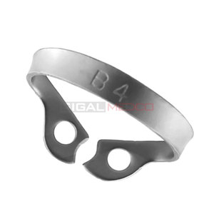 Professional Manual Dental Rubber Dam Clamp B4 Single Hygienic Brinker Universal Tissue Gingival Lower Molars German Stainless - Product Image 5