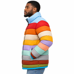 Cosh International <b>Men</b>’s <b>Winter</b> Puffer <b>Jacket</b> Red Black Bubble Coat Windproof <b>Warm</b> Outerwear - Product Image 2