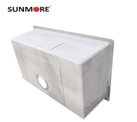 Évier de cuisine 8050 à cuve unique en acier inoxydable 304, finition satinée brossée, installation sous plan, design profond et spacieux, fabriqué au Vietnam