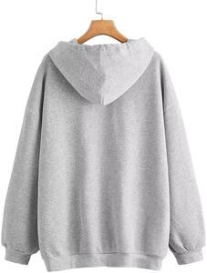 Sweat à capuche zippé pour homme, surdimensionné, de haute qualité, style vintage, effet délavé soleil et usé, délavé à l'acide - Product Image 2
