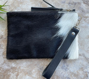 Customizable Logo Luxury 100% Genuine Cowhide Leather Women Handbag Satchel Tote Tassel <b>Wristlet</b> Clutch Zipper Closure Button - Product Image 3