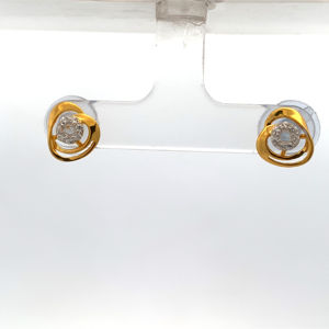 Conjunto de Collar y Pendientes de Oro Amarillo de 22K con Sello BIS - Joyería de Diamantes con Mariposa Hecha a Mano AU916 - Product Image 4