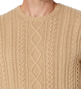 Pull en Coton Côtelé Uni de Haute Qualité 2026, Tricoté sur Mesure pour Hommes, Col Rond 5GG, Idéal pour les Affaires - Product Image 2