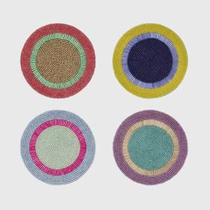 Elegante Posavasos Bordado con Cuentas y Fino Trabajo de Hilo Hecho a Mano para Tazas de Té, Tazas de Café y Mesas de Comedor - Product Image 3