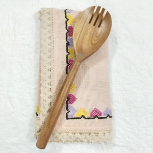 Cuchara mezcladora de madera hecha a mano, utensilio de cocina clásico de madera maciza, cocina rústica, cuchara de sopa China esencial, utensilios de madera - Product Image 2