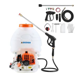 Atomizzatore a Zaino a Benzina da 26.5CC 0.9HP con Serbatoio da 5 Galloni, Motore a 2 Tempi, per Copertura di Grandi Aree, Macchina Irroratrice per Prato - Product Image 1